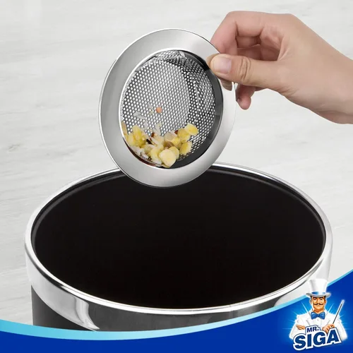 Miniatura 5 de MR.SIGA - Colador de fregadero de cocina, colador de drenaje de fregadero de acero inoxidable, apto para lavavajillas, diámetro exterior 4.4