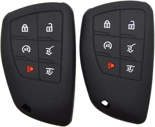 Miniatura 7 de Funda protectora de silicona para llave remota de 5 botones para Chevrolet Suburban Tahoe Traverse Colorado Equinox RS y GMC Acadia AT4 Sierra 1500