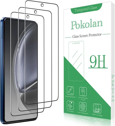 Miniatura 17 de Pokolan Paquete de 3 protectores de pantalla de privacidad para Motorola Moto G Power 5G 2025, película de vidrio templado privado anti espía