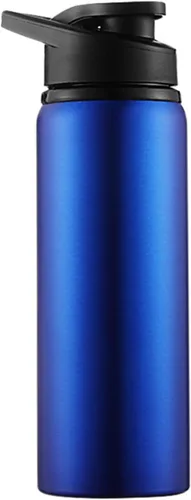 Miniatura 10 de Botella de agua deportiva de 24 onzas, botella de agua de metal de acero inoxidable para hombres, mujeres y niños, a prueba de fugas, botella