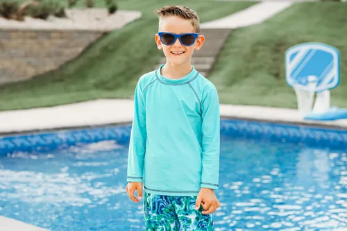 Miniatura 2 de City Threads camisa de manga larga con protección solar SPF 50+, peplo, rash guard para niña