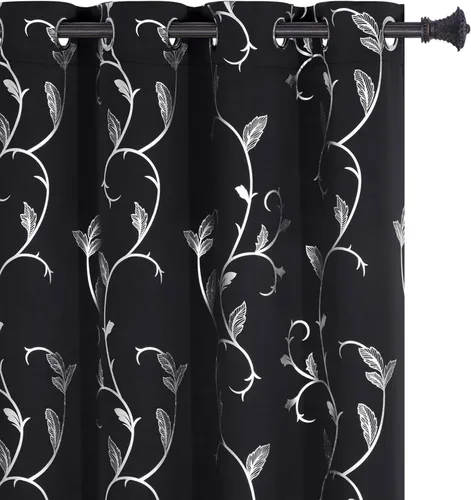 Miniatura 78 de BUHUA Cortinas Opacas de 63 Pulgadas de Largo, 2 Paneles con Aislamiento Térmico, Tratamiento de Ventana para Dormitorio, Cortinas Oscurecedoras