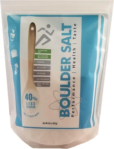 Sal de roca – Baja en sodio – Sustituto de sal de potasio y magnesio – Sal electrolítica – Sin sabor – 20 oz – Sabe bien en alimentos o en agua –