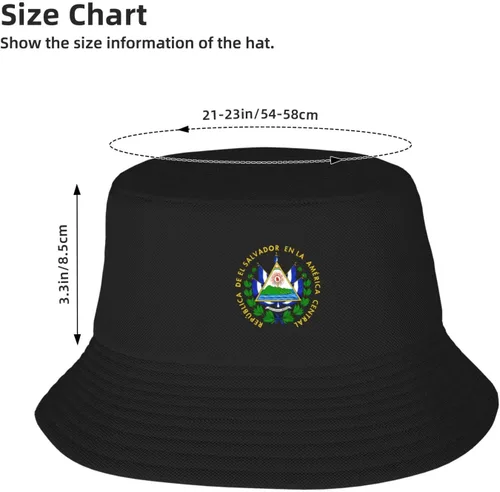 Miniatura 2 de Sombrero de pescador con bandera de El Salvador, gorra de pescador plegable de doble capa para pesca, senderismo, campamento al aire libre
