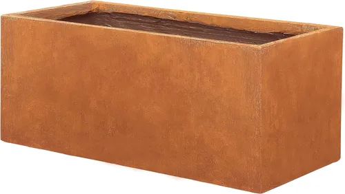 Miniatura 17 de Kante Macetero rectangular de hormigón de 23.2 pulgadas de largo, macetas grandes para interiores y exteriores con orificio de drenaje y tapón