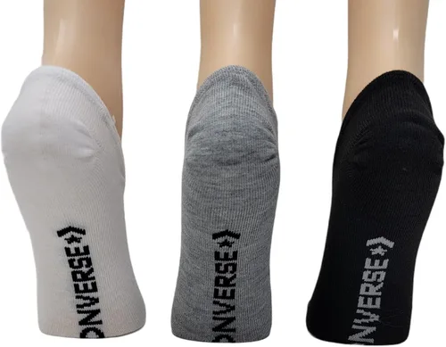 Miniatura 3 de Converse - Calcetines de punto plano para mujer (3 unidades)