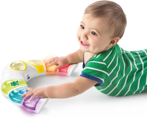 Miniatura 12 de Baby Einstein Glow & Discover - Juguete musical de barra de luz, estación de actividades, juguete para sentarse y boca abajo, juguete de aprendizaje