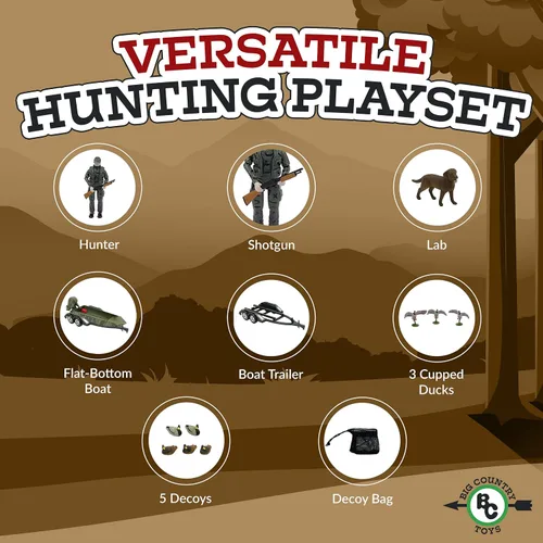 Miniatura 6 de Big Country Toys Title Duck Hunting Playset - Juguetes de caza para niños y niñas de 3 años en adelante