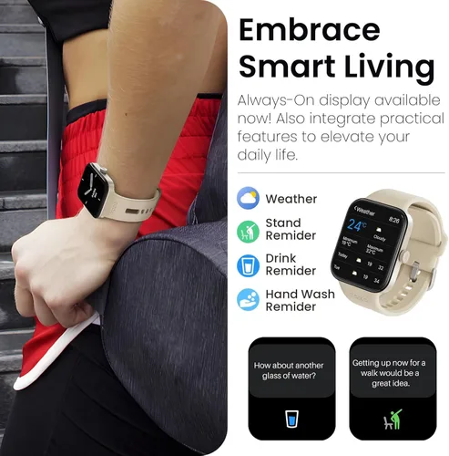 Miniatura 7 de TOZO AMOLED S4 AcuFit One - Reloj inteligente de 1.78 pulgadas, pantalla ultra clara para hombres y mujeres, monitor de actividad física