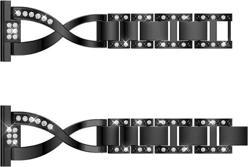 Miniatura 5 de Correas de repuesto para Samsung Galaxy Watch 3 de 1.772 in SM-R840 para mujeres y hombres, 0.866 pulgadas de liberación rápida de acero inoxidable