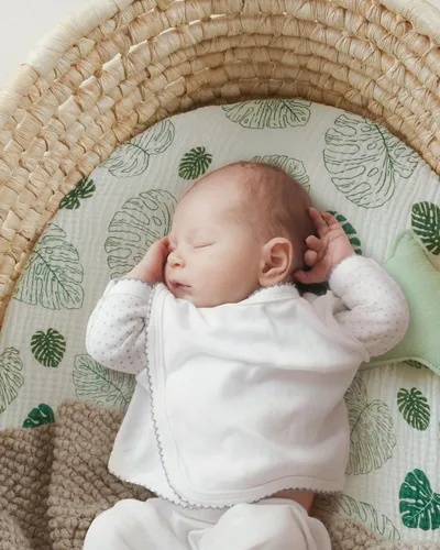 Miniatura 40 de Blissful Diary Sábanas de muselina para cuna para niñas, sábana de bebé de algodón suave bohemio para colchón de cuna estándar de 52 x 28 pulgadas