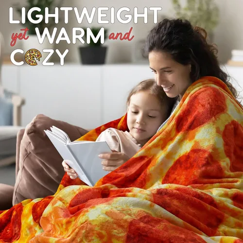 Miniatura 24 de Zulay Kitchen Manta Decorativa de Tortilla Burrito - Manta Gigante de Tortilla de Doble Cara para Adultos y Niños - 285 GSM Manta de Comida Suave