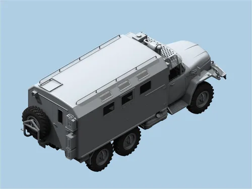 Miniatura 20 de ICM Modelos ZiL-131 KShM Vehículo del Ejército Soviético