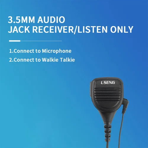 Miniatura 4 de Auricular de radio de 2 vías de 0.138 in/1 pin solo escucha auriculares de tubo acústico para altavoz remoto Mic Motorola Kenwood Walkie Talkie