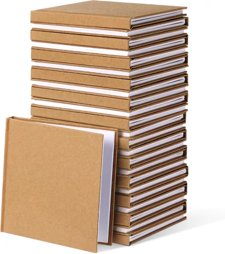 Miniatura 12 de Ireer 24 cuadernos coloridos de tapa dura en blanco a granel para niños para escribir libros en blanco para diario, bocetos, escritura, suministros