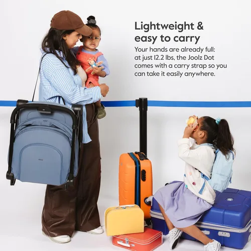 Miniatura 7 de Joolz Dot - Cochecito de viaje ultraligero para niños pequeños, compacto y de avión (solo 12.2 libras), diseño plegable con una sola mano, toldo UPF