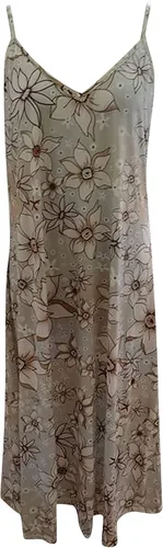Miniatura 3 de Vestidos de playa bohemios florales para mujer, manga corta, cuello redondo, vestido de camiseta casual, vestidos de verano 2023 primavera verano