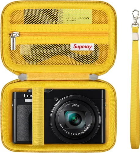 Miniatura 8 de Funda para cámara Panasonic LUMIX ZS99/ZS300/TZ99/LX10/ZS200D/ZS200/ZS80D/ZS80/ZS100/ZS70/ZS60 - Funda protectora con bolsillo de malla para Negro
