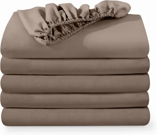 Miniatura 18 de Bare Home - Paquete de 2 sábanas bajeras tamaño King de microfibra ultrasuave 1800, resistente a las arrugas, bolsillo profundo (tamaño King, blanco)