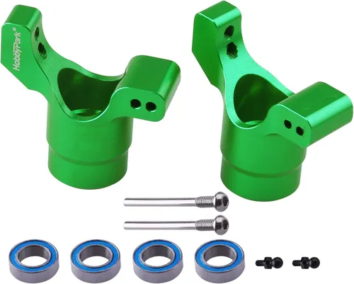 Miniatura 4 de HobbyPark Porta-eje trasero de aluminio para Traxxas 1/18 LaTrax Teton Desert Prerunner Rally, piezas de repuesto 7552X (verde)