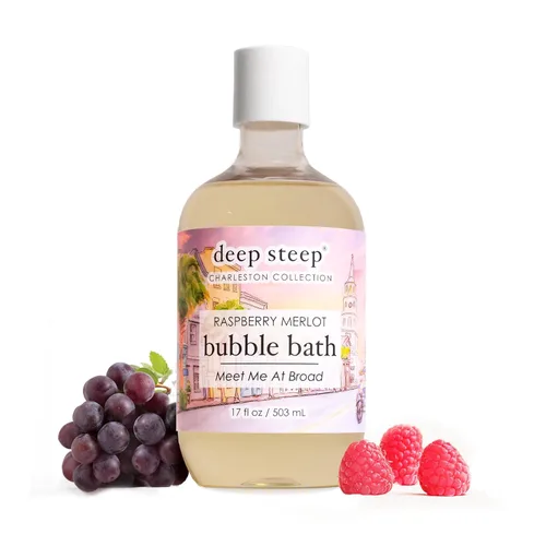 Miniatura 20 de Deep Steep baño de burbujas, lavanda y manzanilla 17 oz – Reducción de alergias clínicamente probada, baño relajante con manteca de karité y aceite