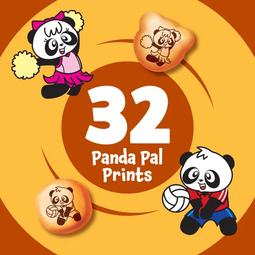 Miniatura 5 de Meiji Hello Panda Galletas rellenas de crema de 7 onzas, paquete de 6 galletas de tamaño bocado con divertidos deportes, caramelo, 42 onzas