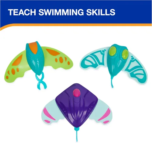 Miniatura 4 de Juguetes de agua SwimWays Zoom-A-Rays, juguetes de piscina para niños para entrenamiento de natación, juegos al aire libre para niños de 5 años
