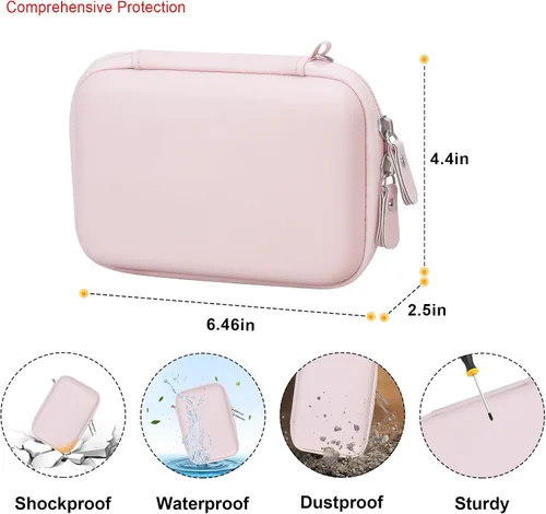 Miniatura 3 de Elonbo Estuche de transporte para cámara instantánea Fujifilm Instax Mini EVO/cámara híbrida de película instantánea EVO, 2 en 1 portátil mini