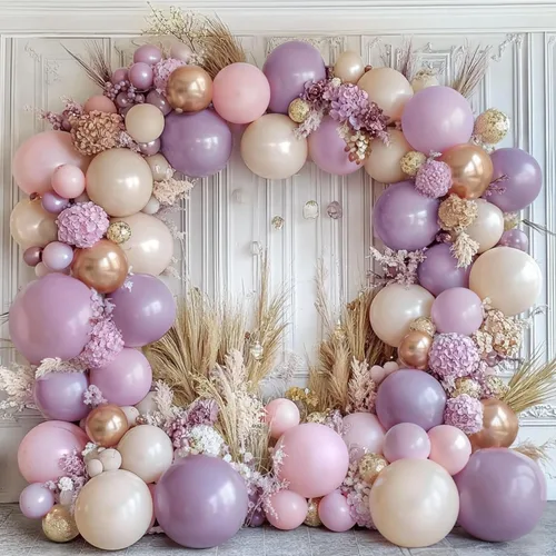Miniatura 9 de Kit de Arco de Globos Azul Polvoriento Dorado, Kit de Arco de Globos Pastel de Doble Relleno Azul Claro Azul Oscuro Mezclilla Azul Pálido con Globos