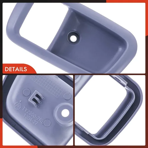 Miniatura 7 de A-Premium Manija de puerta interior trasera izquierda del lado del conductor compatible con Toyota Tundra 2000-2003, Tundra 2004-2006 Extended Cab