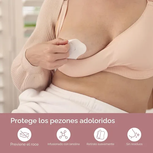 Miniatura 2 de Momcozy Almohadillas de hidrogel para pezones con lanolina calmante, las almohadillas de lactancia de gel Soothies proporcionan alivio instantáneo