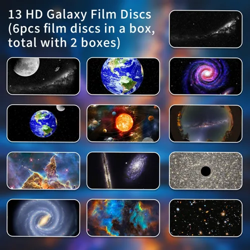 Miniatura 2 de Proyector de Estrellas Planetario, Proyector de Galaxia para Dormitorio, Luz Nocturna de Galaxia Ultra Clara con 13 Discos de Galaxia Reemplazables