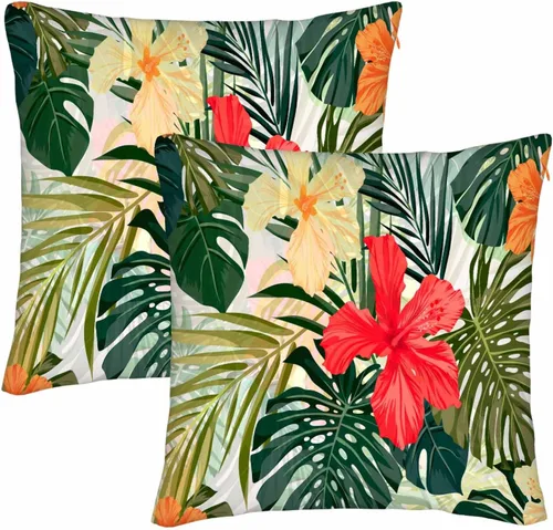Miniatura 9 de Juego de 2 fundas de almohada de panal de abeja de 18 x 18 pulgadas, color amarillo miel, abstracto, fundas de almohada cuadradas de terciopelo