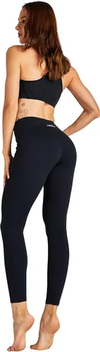 Miniatura 4 de COOLOMG Pantalones de yoga para mujer, mallas capri para correr, leggings de tiro bajo, entrenamiento, gimnasio con bolsillos ocultos