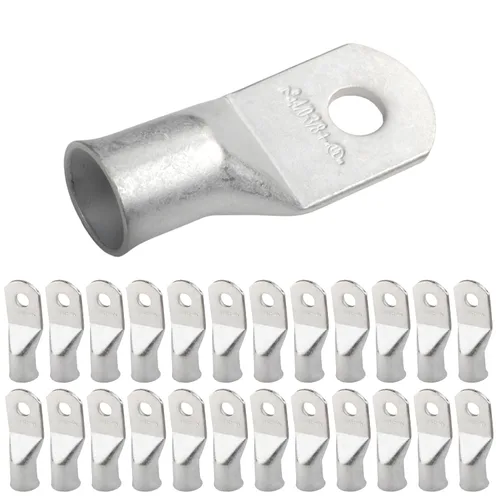 Miniatura 278 de SELTERM 5 piezas terminales de cable de cobre estañado 1/0 AWG perno de 1/2", extremos de cable de batería, terminales de anillo, conectores