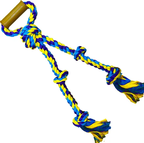 Miniatura 7 de Juguetes de cuerda para perros grandes para masticadores agresivos – Pitbull Tug of War, resistente, al aire libre, raza mediana a grande, juguetes
