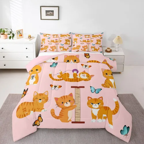 Miniatura 35 de Erosebridal Juego de ropa de cama de oso polar, tamaño individual, juego de edredón de oso blanco con patrón de animales, edredón de microfibra Oso