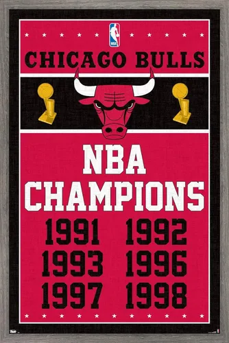 Miniatura 9 de Trends International NBA Chicago Bulls - Póster de pared de Champions 13, 14.725 x 22.375 pulgadas, versión premium sin marco