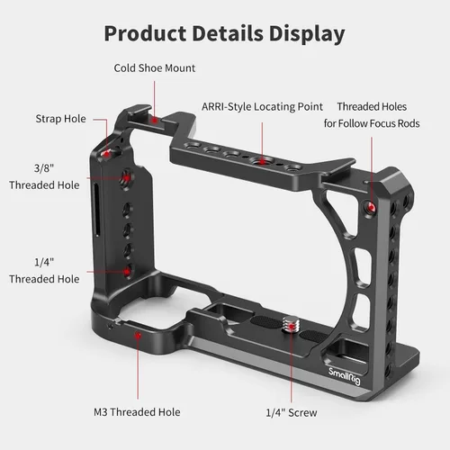 Miniatura 2 de SMALLRIG Cámara A6400 A6100 jaula para cámara Sony A6400 A6100 - CCS2310