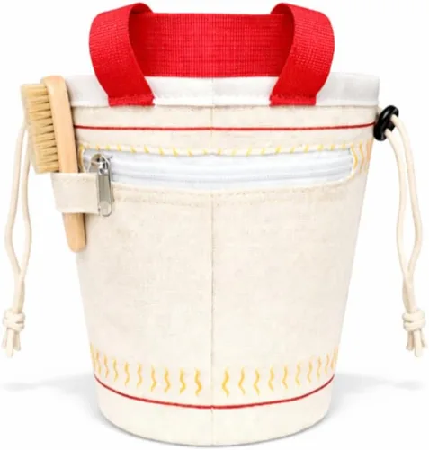 Miniatura 6 de Bolsa de tiza para escalada en roca, boulder y levantamiento de pesas, diseño inspirado en Asia, cubo de tiza premium con cinturón de clip rápido