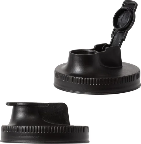 Miniatura 19 de Jarware 82686 - Juego de 2 tapas de boca ancha con boquilla para tarro de masón, color negro