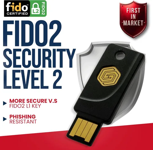 Miniatura 5 de GoTrust Idem Key – A, Resistente al agua IP68, Llave de autenticación de dos factores de múltiples protocolos, USB-A/NFC, Certificada FIDO2 L2
