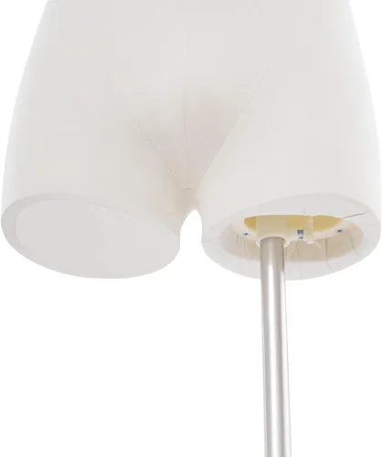 Miniatura 7 de Maniquí masculino con forma de cuerpo de maniquí, 27.5 a 51 pulgadas de altura ajustable de media longitud, modelo de ropa para exhibición