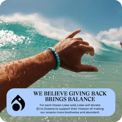 Miniatura 5 de Lokai Pulseras hawaianas de cuentas de silicona para mujeres y hombres, la colección Surf Ohana Beach Jewelry Pulsera de cuentas de moda
