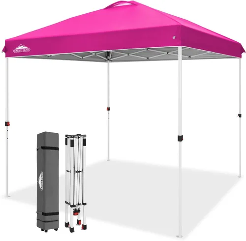 Miniatura 439 de EAGLE PEAK Tienda de campaña desplegable con bolsa de transporte con ruedas, 8 estacas, 4 cuerdas, 4 bolsas de peso, toldo de tienda de campaña