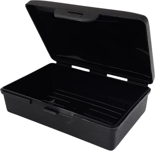 Miniatura 2 de American Comb: Jabonera - Negro - 1 unidad - Fabricado en EE. UU. - Jabonera con tapa con bisagras y cierre seguro