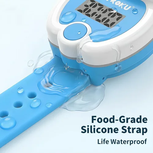Miniatura 2 de SKYROKU Reloj de entrenamiento para ir al baño para niños pequeños, bonita forma de inodoro, recordatorios de música y luz, temporizador de cuenta