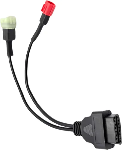 Cable de diagnóstico OBD de 6 pines a 16 pines, 2 en 1 para motocicleta, cable adaptador de escáner OBD compatible con Euro5 Guzzi Kawasaki Suzuki