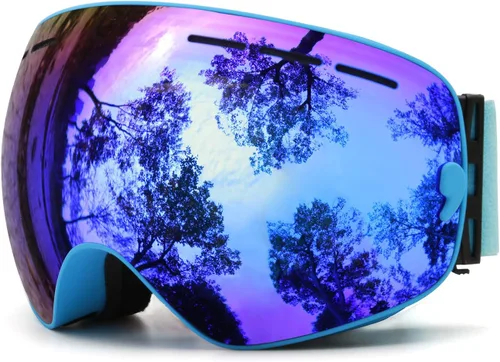 Miniatura 15 de JULI Gafas de esquí, gafas de snowboard para deportes de nieve de invierno con lente antivaho BNC
