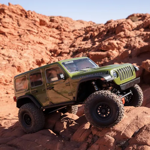 Miniatura 5 de Camioneta RC Axial 1/6 SCX6 Jeep JLU Wrangler 4WD Rock Crawler RTR (baterías y cargador no incluidos): Verde, AXI05000T1